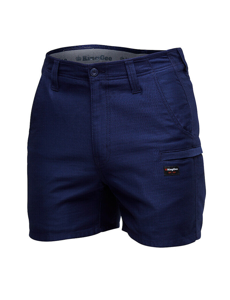 KingGee Mens Workcool Pro Short Shorts Comfort Waistband Stretch Ripstop K17008- Bannav S Bannav LLC