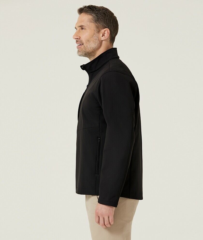 Mens NNT Warm Fleece Bonded Fleece Zip Jacket Black Navy Business Smart CAT1ET- Bannav S Bannav LLC