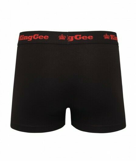 Mens KingGee Cotton Trunk 3 Pack Black King Gee Jocks Underwear Trunks K09023- Bannav S Bannav LLC