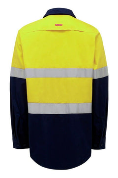 Womens Hard Yakka Hi-Vis Shirt Light Weight Vent Taped Modern Fit Y08805- Bannav S Bannav LLC
