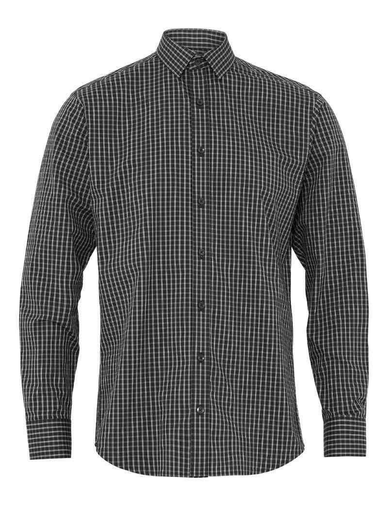 NNT Mens Business Long Sleeve Check Shirt Avignon Formal Shirts Comfort CATJDE- Bannav S Bannav LLC