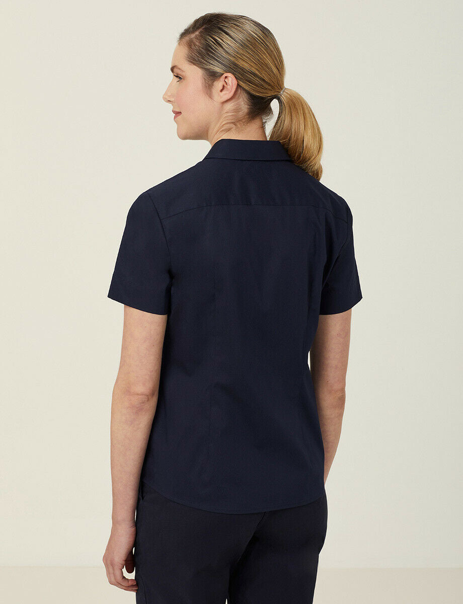 NNT Women Avignon Short Sleeve Slim Shirt Casual Comfortable Business CATUK8- Bannav S Bannav LLC