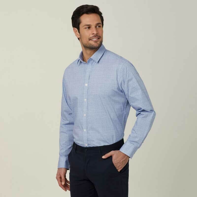 NNT Mens Avignon Abstract Stripe Long Sleeve Shirt Casual Fit Business CATJDC- Bannav S Bannav LLC