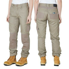 Womens Elwood Utility Work Pants Stretch Canvas Phone Pocket Tradie Tough EWD501- Bannav S Bannav LLC