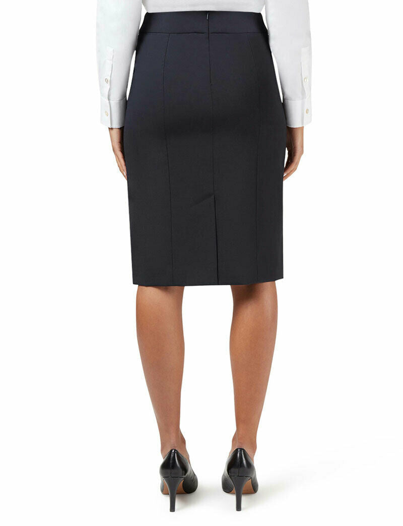 NNT Womens Business Stretch Wool Blend Panel Pencil Skirt Wool Blend  CAT2MG- Bannav S Bannav LLC