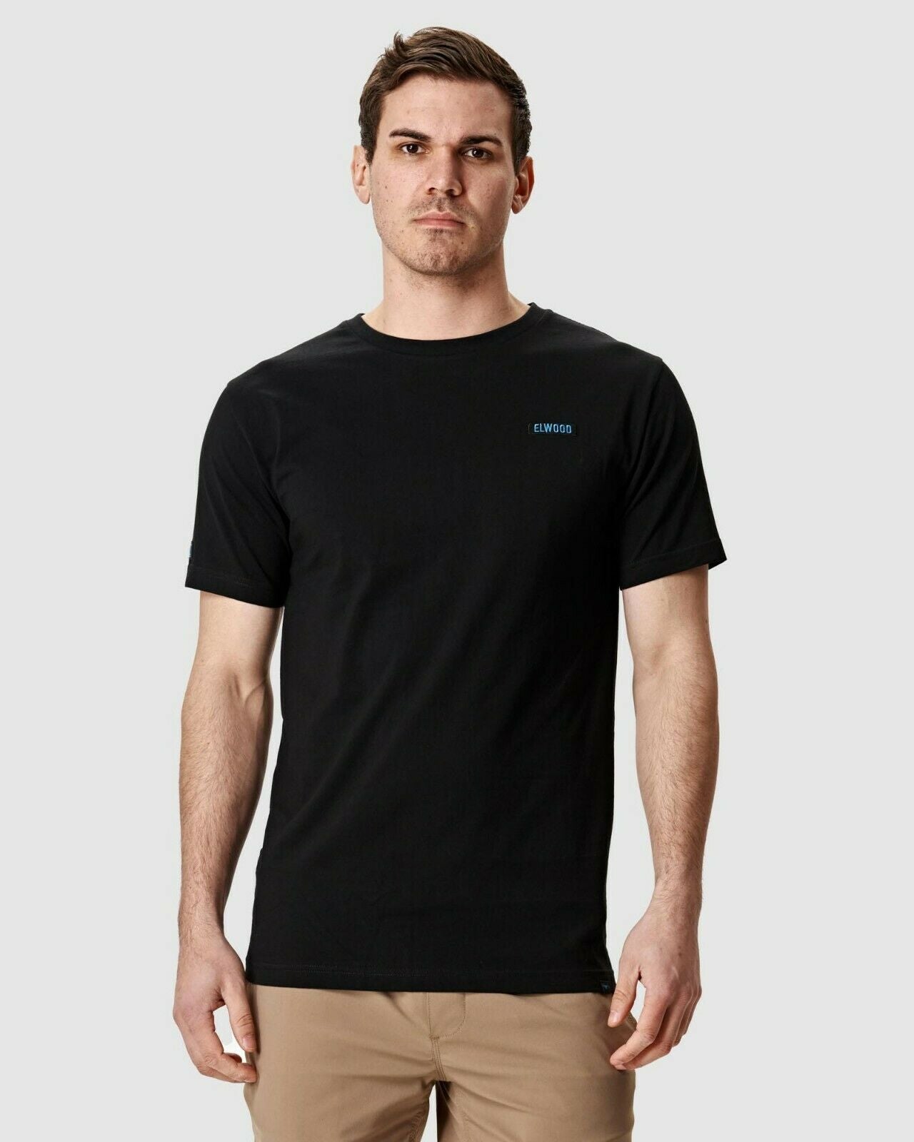 Elwood Mens Corp Tee Cotton Short Sleeve Stretch T-Shirt Work Casual EWD814- Bannav S Bannav LLC