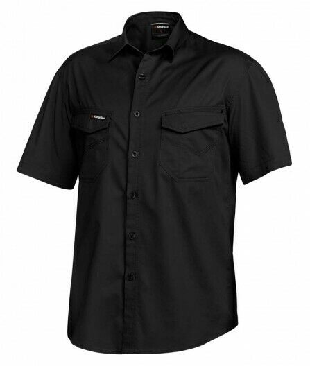KingGee Mens Tradies Shirt S/S Lightweight Breathable Slim Fit Work K14355- Bannav S Bannav LLC