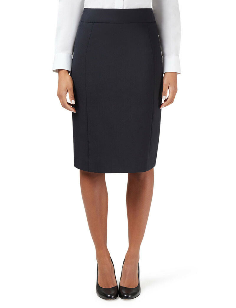 NNT Womens Business Stretch Wool Blend Panel Pencil Skirt Wool Blend  CAT2MG- Bannav S Bannav LLC