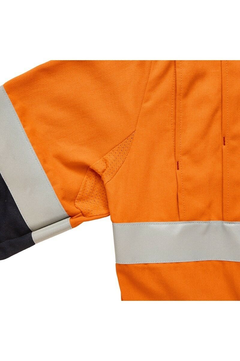 Mens Hard Yakka Protect Hi-Vis 2 Tone Tecasafe Plus Coverall Safety Taped Y00303- Bannav S Bannav LLC