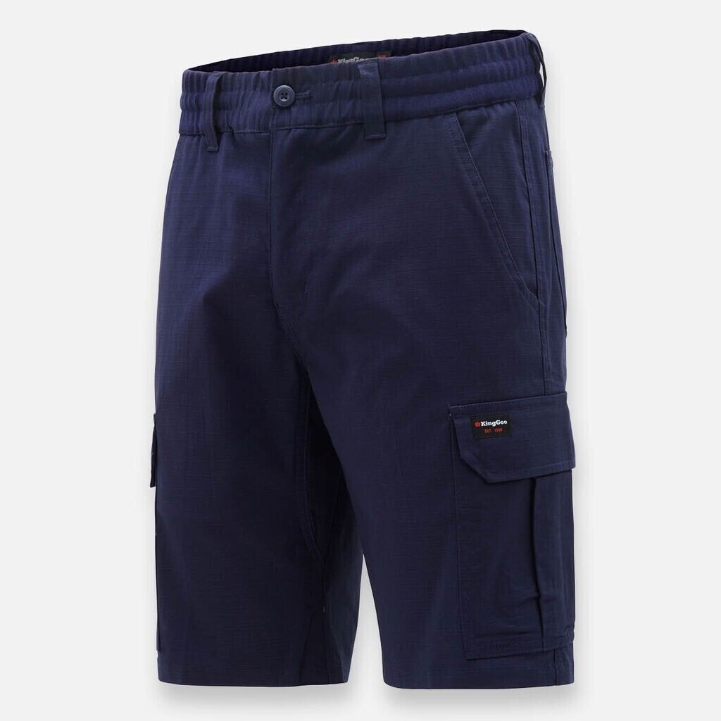 KingGee Mens 2 PACK Traders Tough Durable Cargo Comfort Waist Shorts K17007- Bannav S Bannav LLC