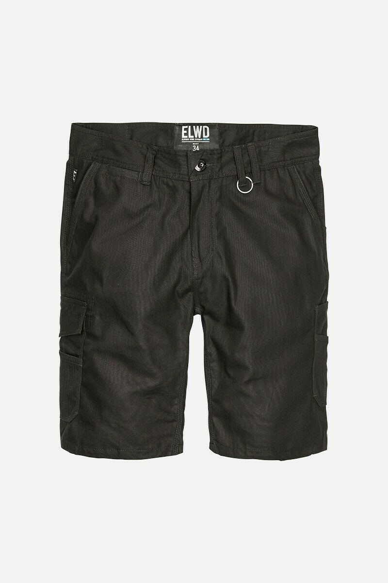 Mens Elwood Work Utility Shorts Canvas Cargo Phone Pocket Tough Tradie EWD201- Bannav S Bannav LLC