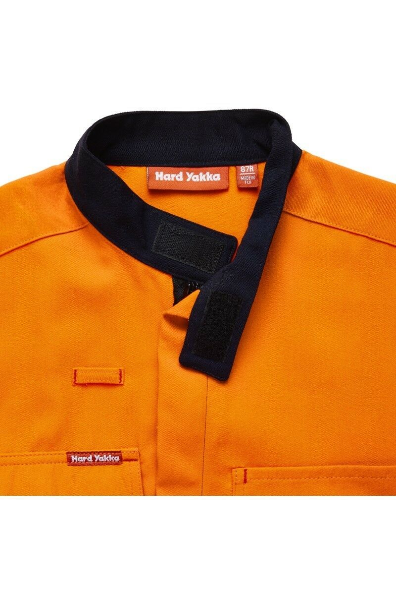 Mens Hard Yakka Protect Hi-Vis 2 Tone Tecasafe Plus Coverall Safety FR Y00302- Bannav S Bannav LLC