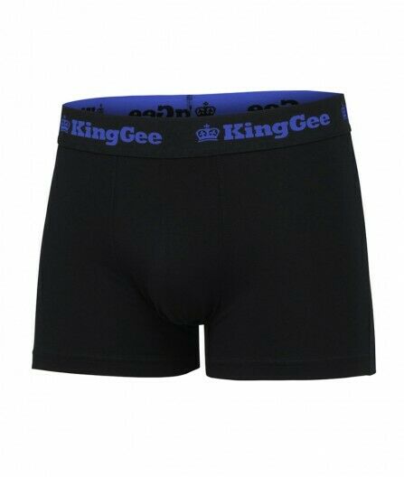 Mens KingGee Cotton Trunk 3 Pack Black King Gee Jocks Underwear Trunks K09023- Bannav S Bannav LLC