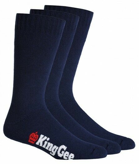 KingGee Mens 3 Pack Bamboo Work Socks Comfort Breathable Workwear K09230- Bannav S Bannav LLC