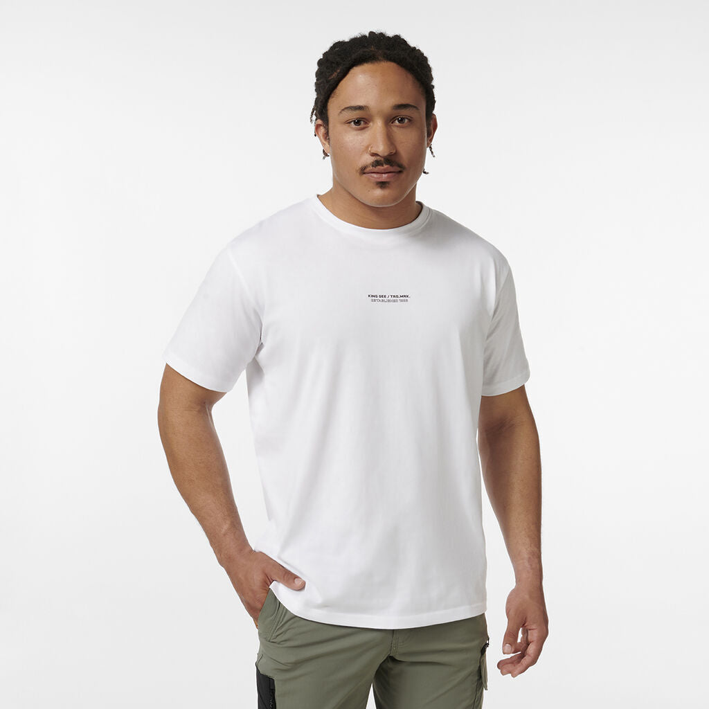 KINGGEE Mens Trademark Graphic Print Crew Neck Tee AUS Cotton Tshirt K14009- Bannav S Bannav LLC
