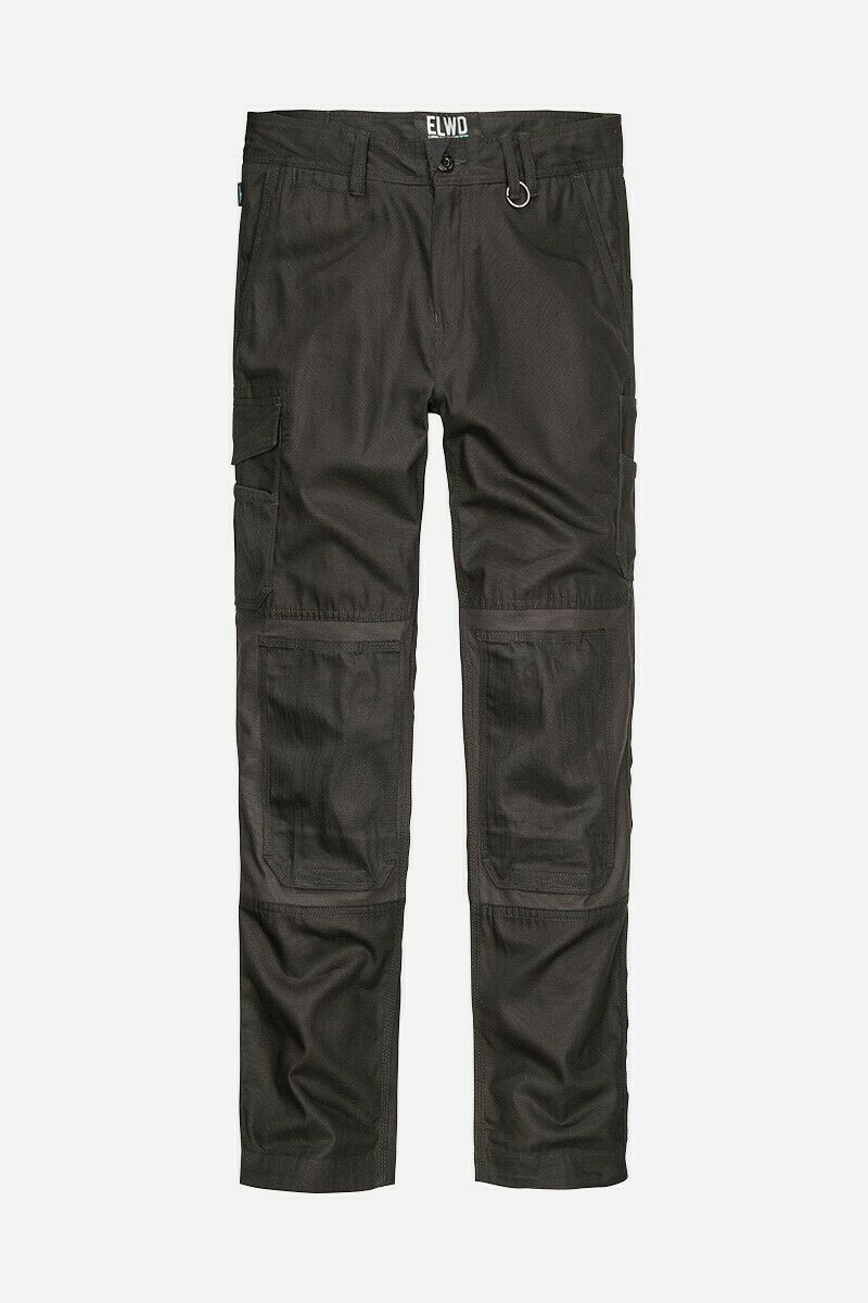 Mens Elwood Work Utility Pants Knee Panels Canvas Tradie Phone Pocket EWD101- Bannav S Bannav LLC