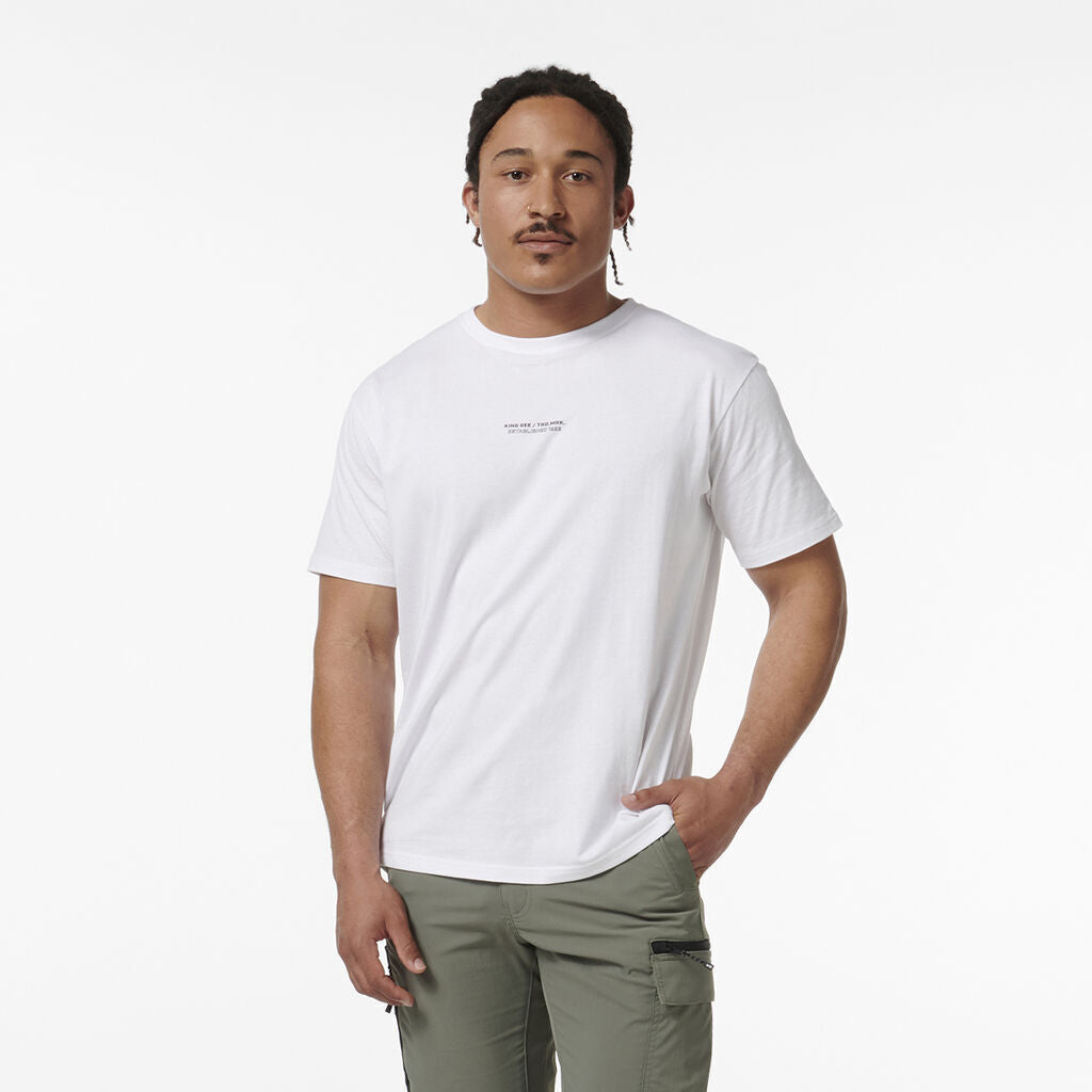 KINGGEE Mens Trademark Graphic Print Crew Neck Tee AUS Cotton Tshirt K14009- Bannav S Bannav LLC