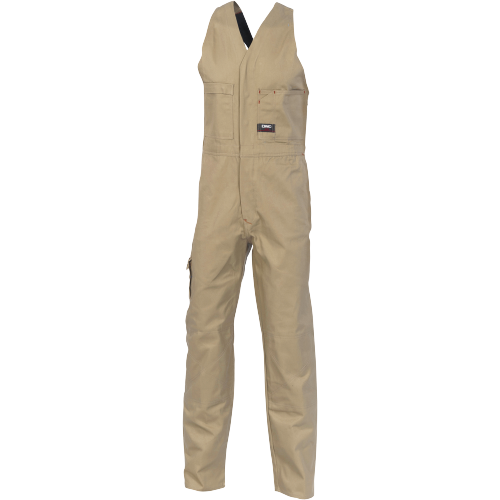 DNC Workwear Mens Cotton Drill Action Back Overall Comfortable Work 3121- Bannav S Bannav LLC
