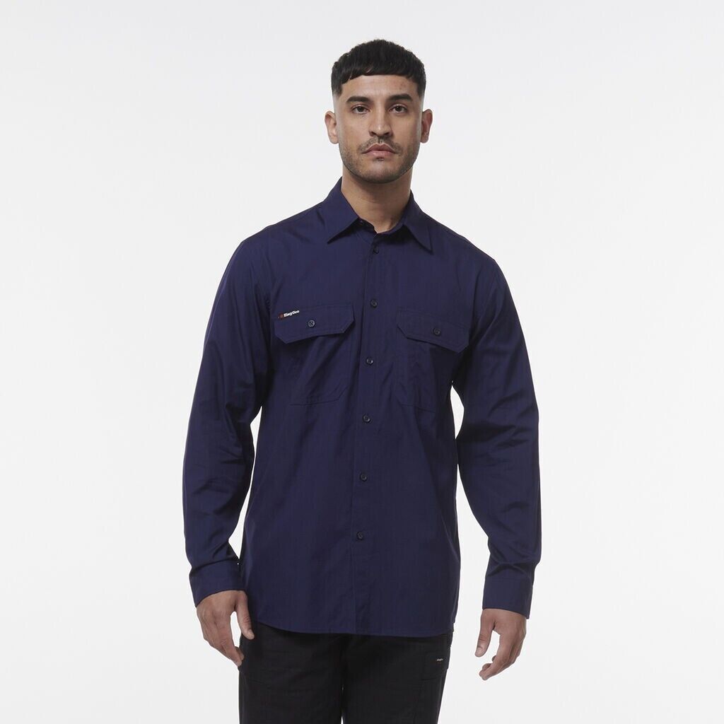 KINGGEE Mens Workcool Lightweight Workshirt Vented Breathable Shirt K14031- Bannav S Bannav LLC