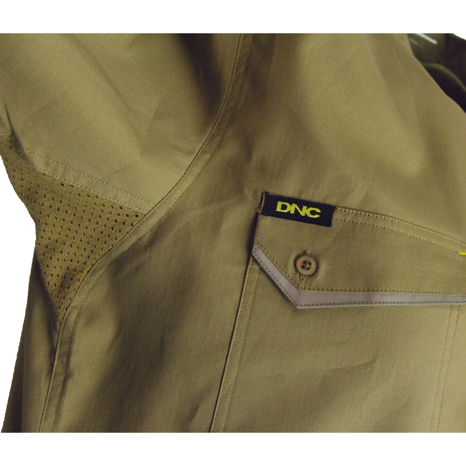DNC Mens RipStop Cool Cotton Tradies Shirt, S/S Lightweight Breathable 3581- Bannav S Bannav LLC