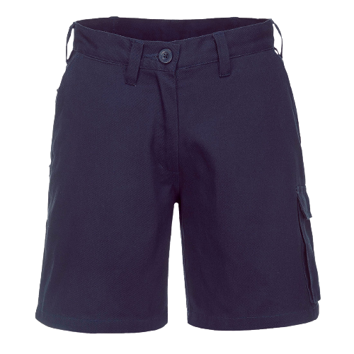Portwest Ladies Cargo Shorts Breathabilty Navy Belt Button Shorts ML702- Bannav S Bannav LLC