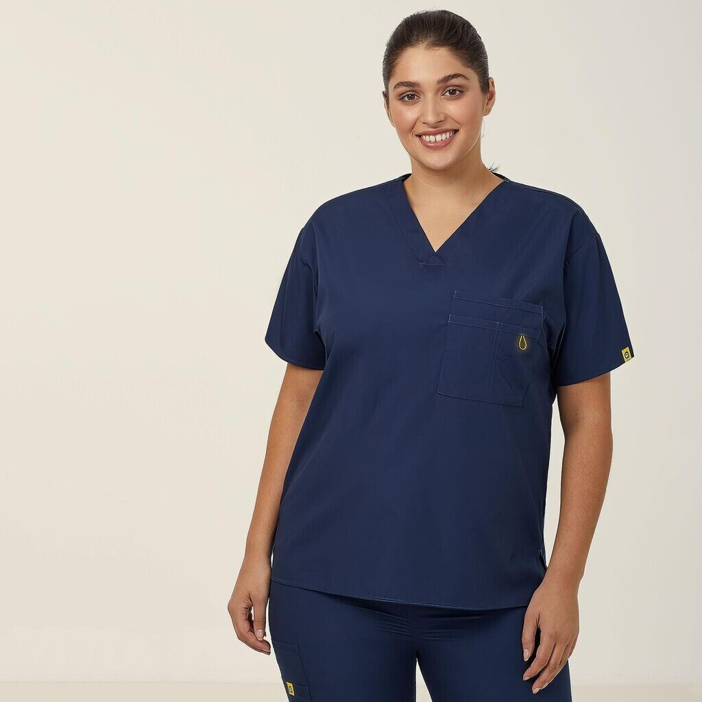 NNT Unisex Wonderwink 2 Pack Origins Pocket V Neck Scrub Top Alpha CATRE4- Bannav S Bannav LLC
