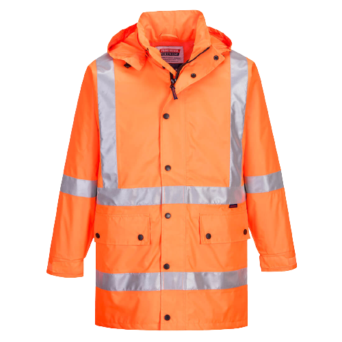Portwest Max Rain Jacket with Cross Back Tape Reflective Work Safety MX306- Bannav S Bannav LLC