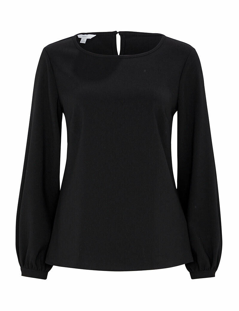 NNT Womens Formal Long Sleeve Blouse Heavy Stretch Georgette Business CATUCM- Bannav S Bannav LLC