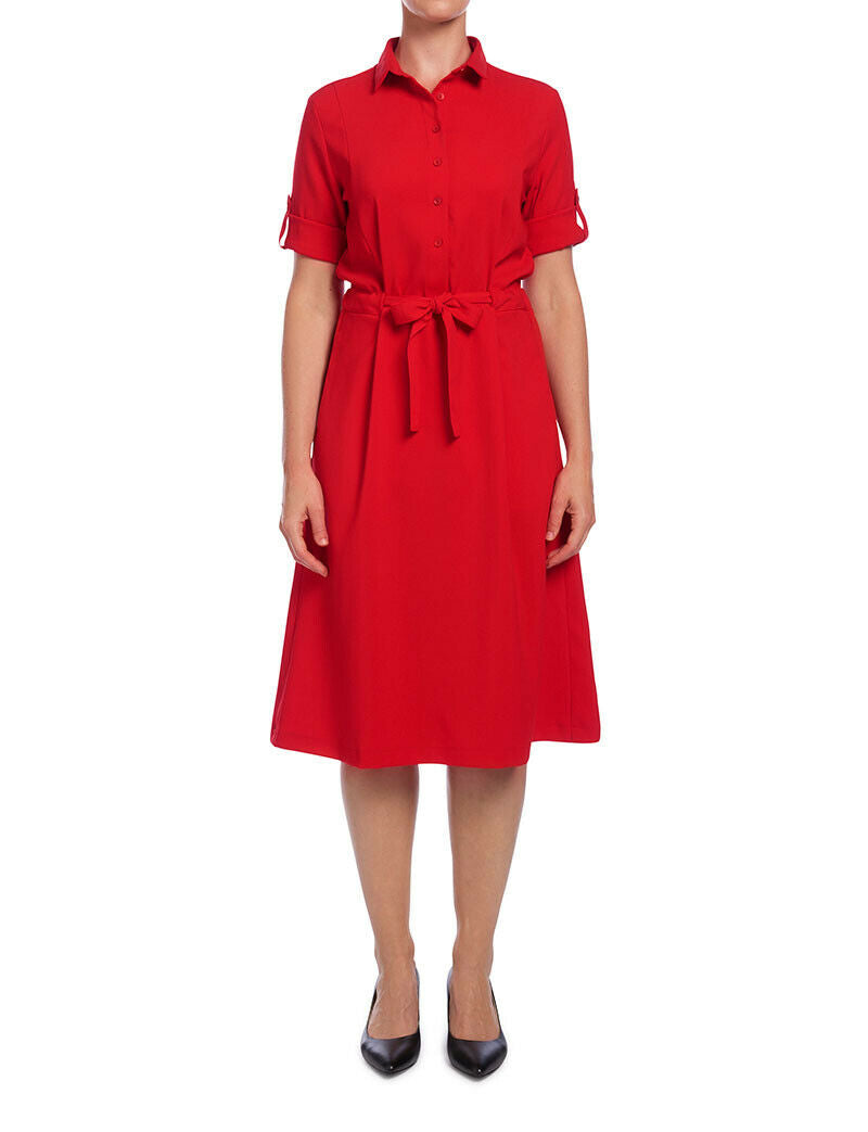 NNT Womens Shirt Classic Fit Dress Adjustable Sleeve Knee Length Comfort CAT67Y- Bannav S Bannav LLC