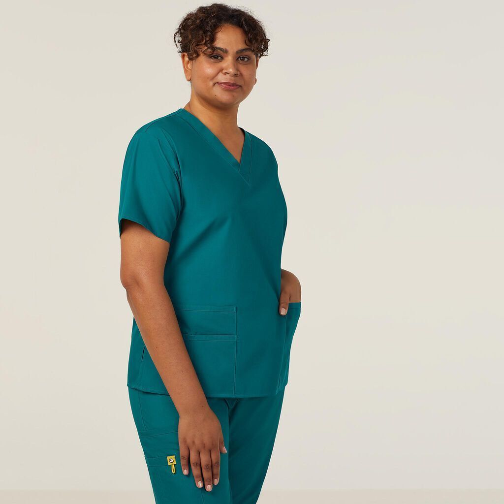 NNT Womens 4 Pack Wonderwink Origins V Neckline Comfy Scrub Top Bravo CATU66- Bannav S Bannav LLC