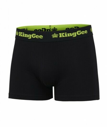 Mens KingGee Cotton Trunk 3 Pack Black King Gee Jocks Underwear Trunks K09023- Bannav S Bannav LLC