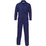 DNC Workwear Mens Polyester Lightweight Cool-Breeze Cotton Drill Coverall 3104- Bannav S Bannav LLC