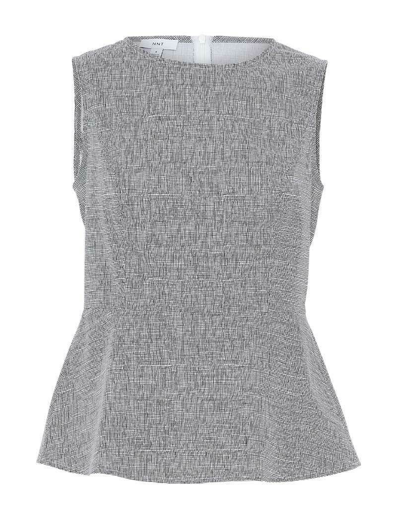 NNT Womens Avignon Abstract Sleeveless Shell Top Flattering Waist Comfort CATUK9- Bannav S Bannav LLC