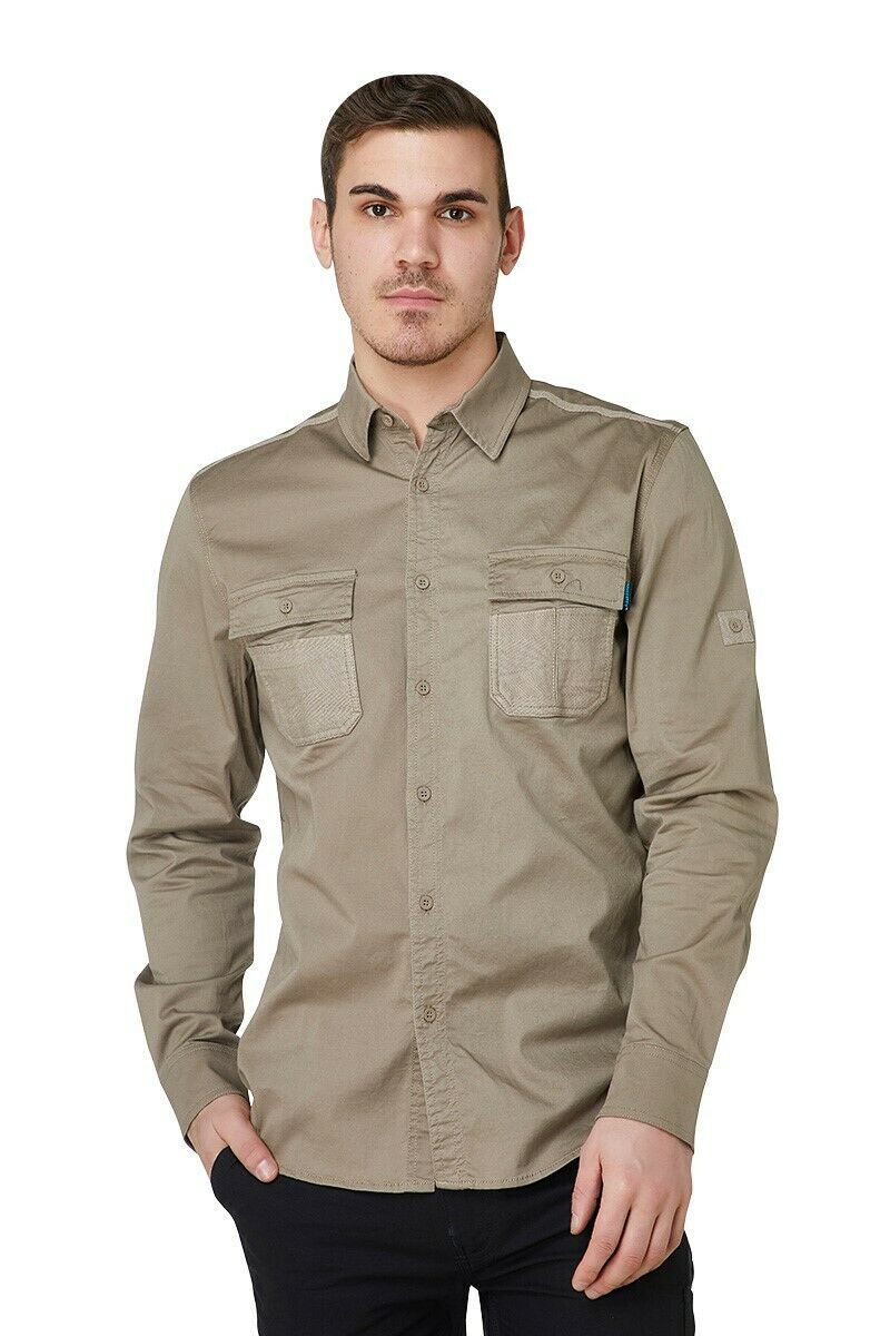 Elwood Mens Utility Shirt Work Casual Shirts Sun Protection Cotton Comfy EWD301- Bannav S Bannav LLC