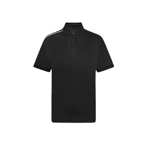 Portwest KX3 Polo Shirt Breathable Ribb Collar Black Short Sleeve Shirt T820- Bannav S Bannav LLC