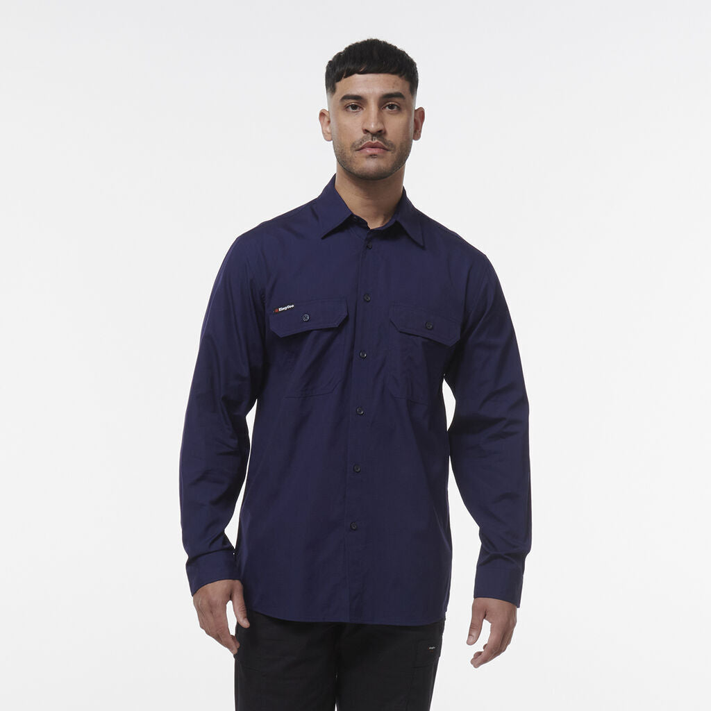 KINGGEE Mens Workcool Lightweight Workshirt Vented Breathable Shirt K14031- Bannav S Bannav LLC