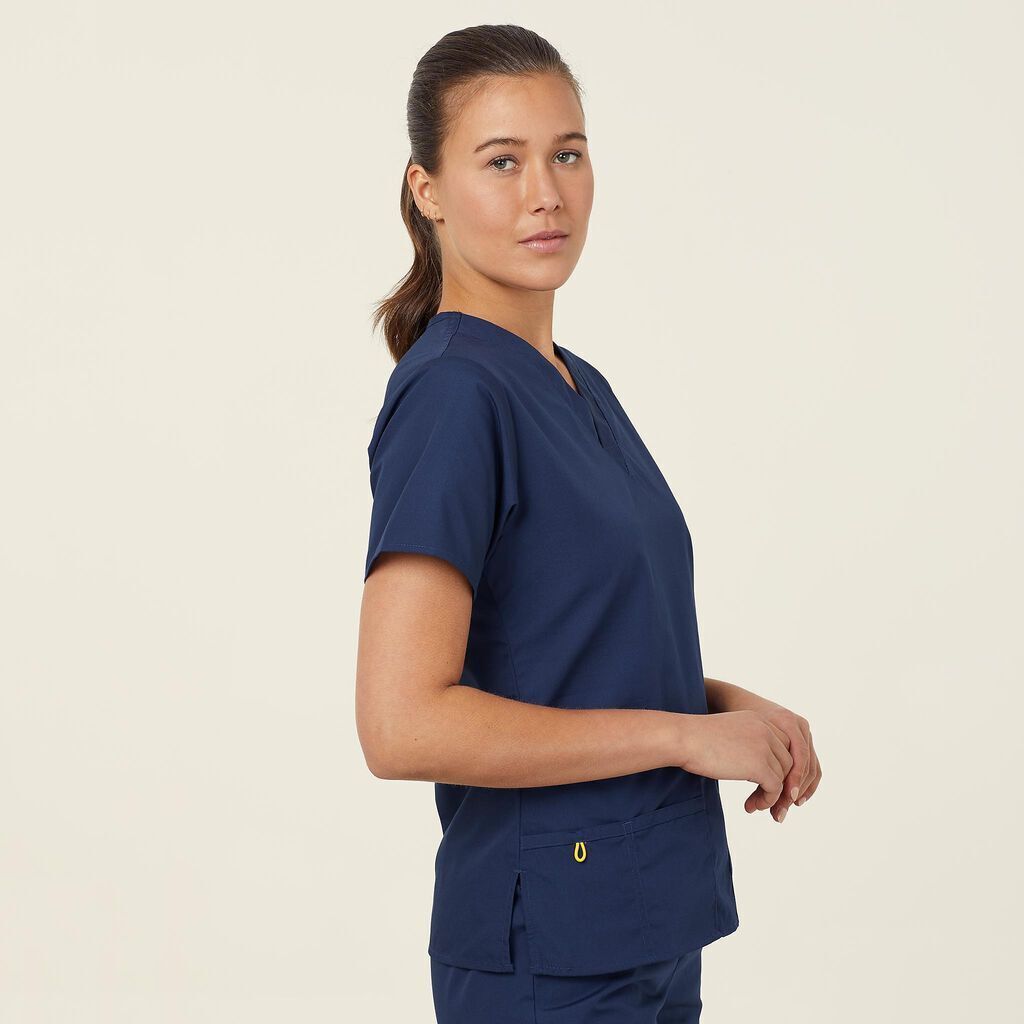 NNT Womens 4 Pack Wonderwink Origins V Neckline Comfy Scrub Top Bravo CATU66- Bannav S Bannav LLC