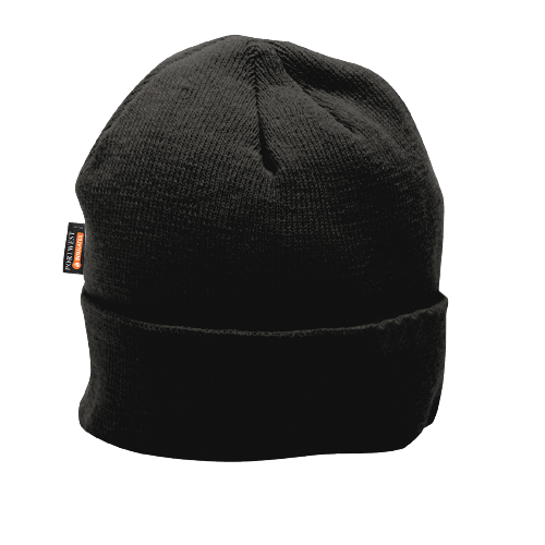 Portwest Knit Beanie Insulatex Lined Comfortable Acrylic Black Warm Cap B013- Bannav S Bannav LLC