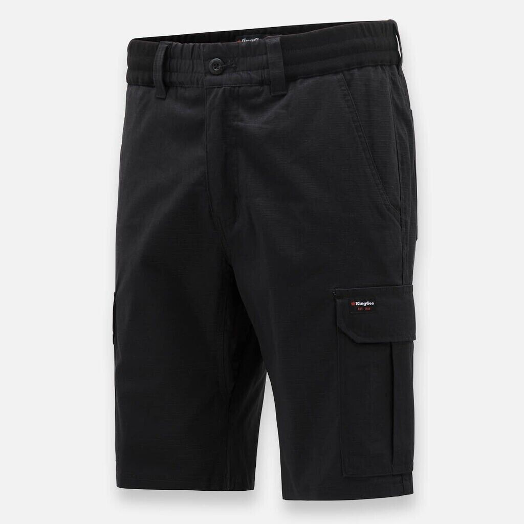 KingGee Mens 2 PACK Traders Tough Durable Cargo Comfort Waist Shorts K17007- Bannav S Bannav LLC