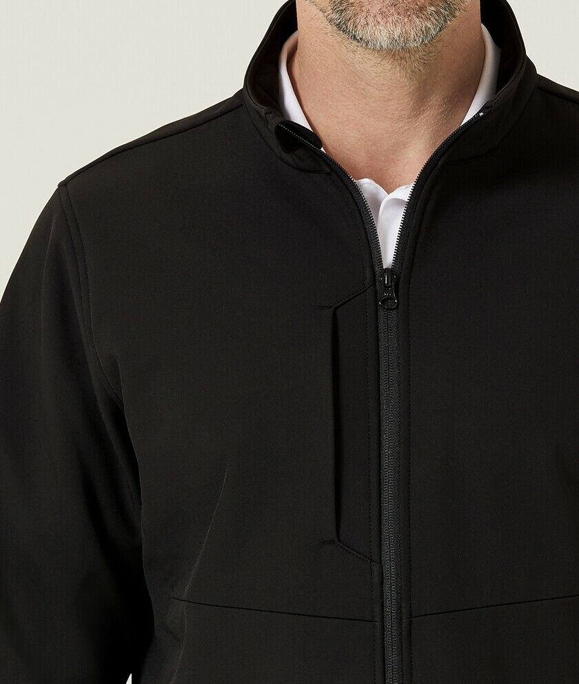Mens NNT Warm Fleece Bonded Fleece Zip Jacket Black Navy Business Smart CAT1ET- Bannav S Bannav LLC