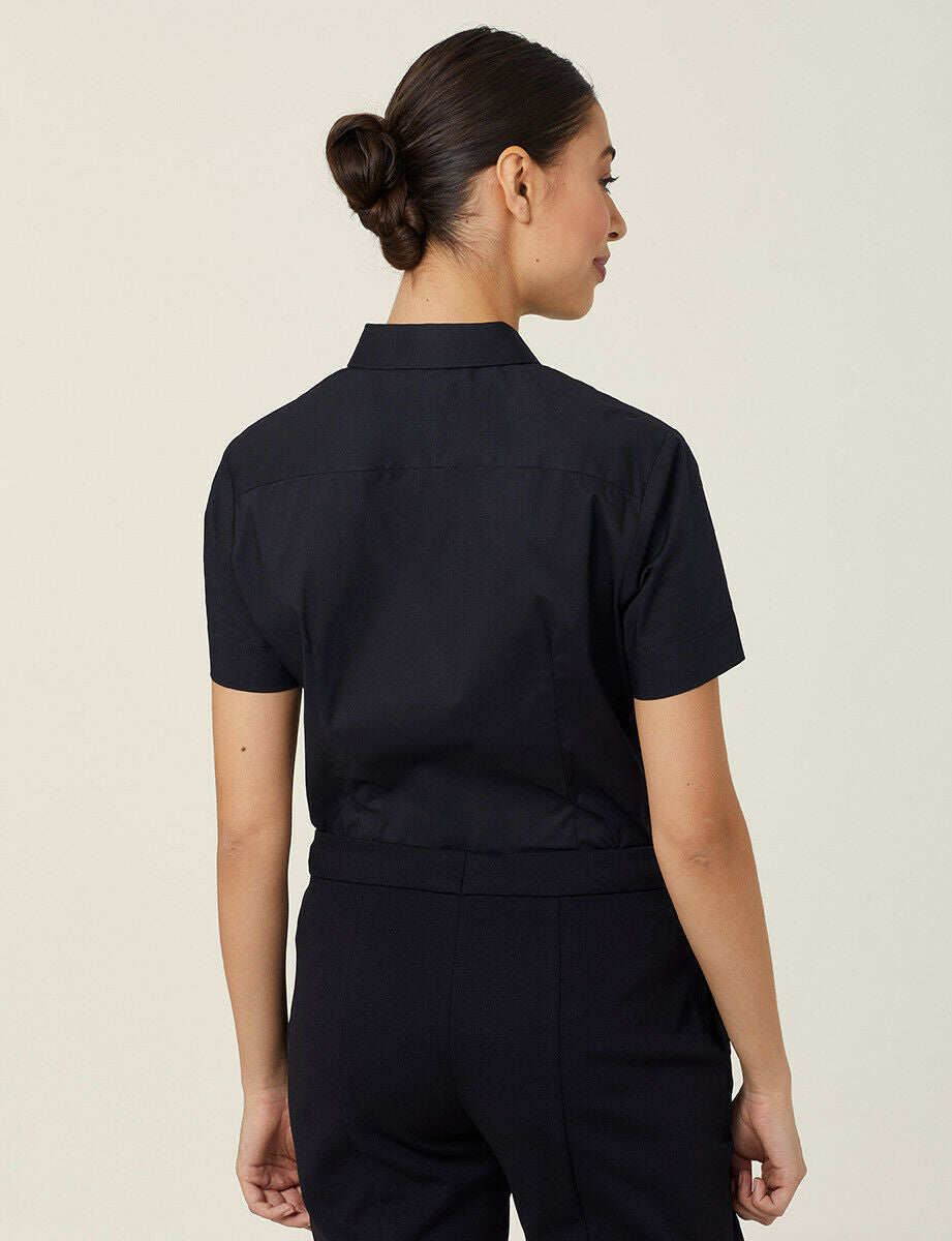 NNT Women Avignon Short Sleeve Slim Shirt Casual Comfortable Business CATUK8- Bannav S Bannav LLC