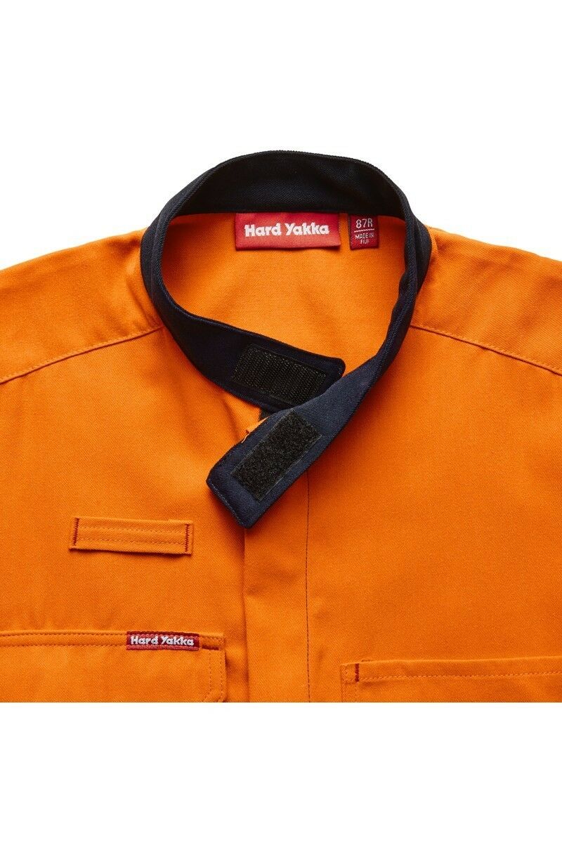 Mens Hard Yakka Protect Hi-Vis 2 Tone Tecasafe Plus Coverall Safety Taped Y00303- Bannav S Bannav LLC