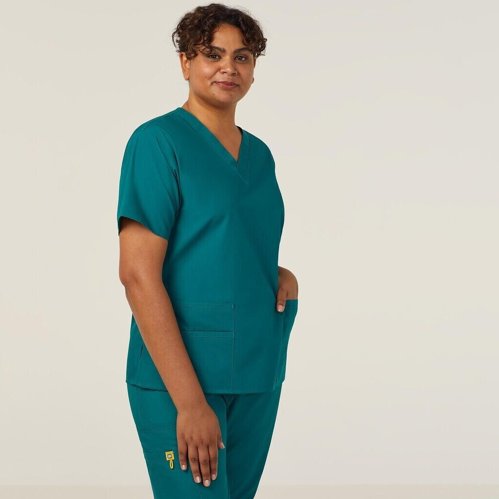 NNT Womens 4 Pack Wonderwink Origins V Neckline Comfy Scrub Top Bravo CATU66- Bannav S Bannav LLC