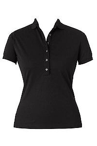 NNT Womens Discontinued Cool Plus Deep Placket Polo Fitted Business Shirt CAT452- Bannav S Bannav LLC