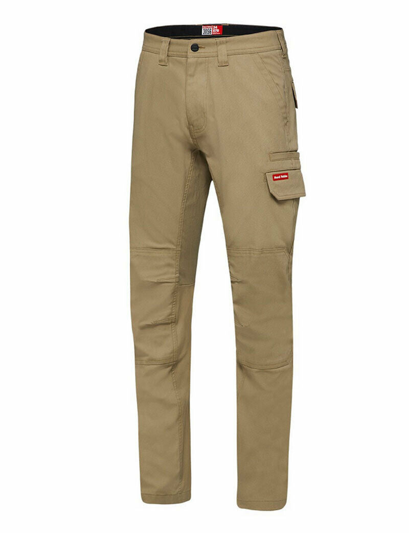 Hard Yakka Mens 3056 Stretch Canvas Cargo Pants Tough Slim Comfort Work Y02880- Bannav S Bannav LLC