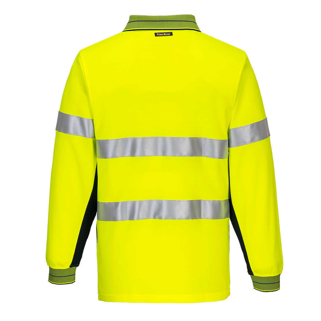 Portwest Mens Prime Mover Long Sleeve Cotton Work Shirt Polo Hi-Vis Taped MP313- Bannav S Bannav LLC