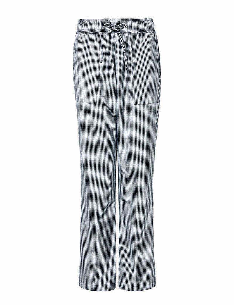 NNT Womens Chef Works Small Check Chef Pants Drawstring Waistband Pant CAT3S7- Bannav S Bannav LLC