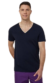 NNT Mens Harris Anti Bac Base Layer Short Sleeve Tee Slim Fit V Neckline CATJET- Bannav S Bannav LLC