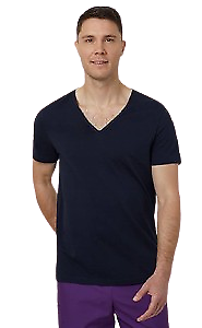 NNT Mens Harris Anti Bac Base Layer Short Sleeve Tee Slim Fit V Neckline CATJET- Bannav S Bannav LLC