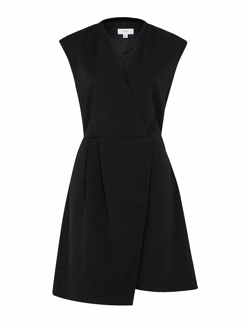 NNT Womens Sleeveless Dress Wrap Comfortable Knee Length Classic Fit CAT67Z- Bannav S Bannav LLC